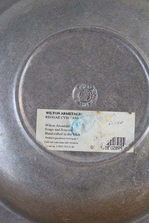 Wilton Armetale Reggae Pewter Etched Rim Serving Bowl