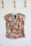 Axcess Peach & Yellow Floral Tan Top | 6