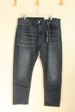 NEW Calvin Klein Dark Wash Straight Leg Jeans | 36X30