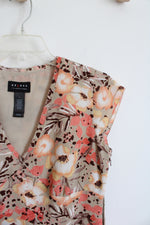 Axcess Peach & Yellow Floral Tan Top | 6