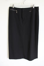 Rafaella Black Zipper Detail Skirt | 14