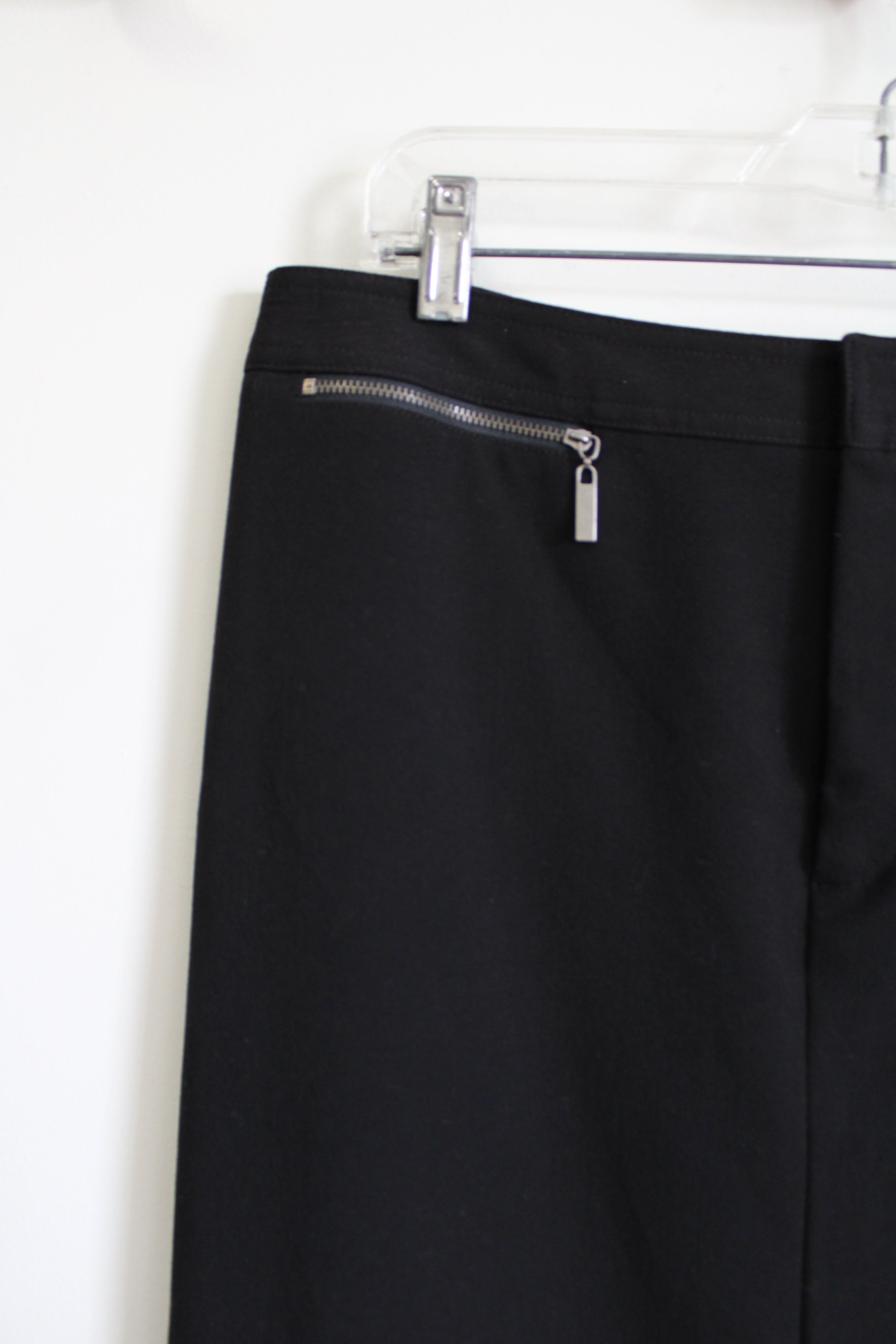 Rafaella Black Zipper Detail Skirt | 14