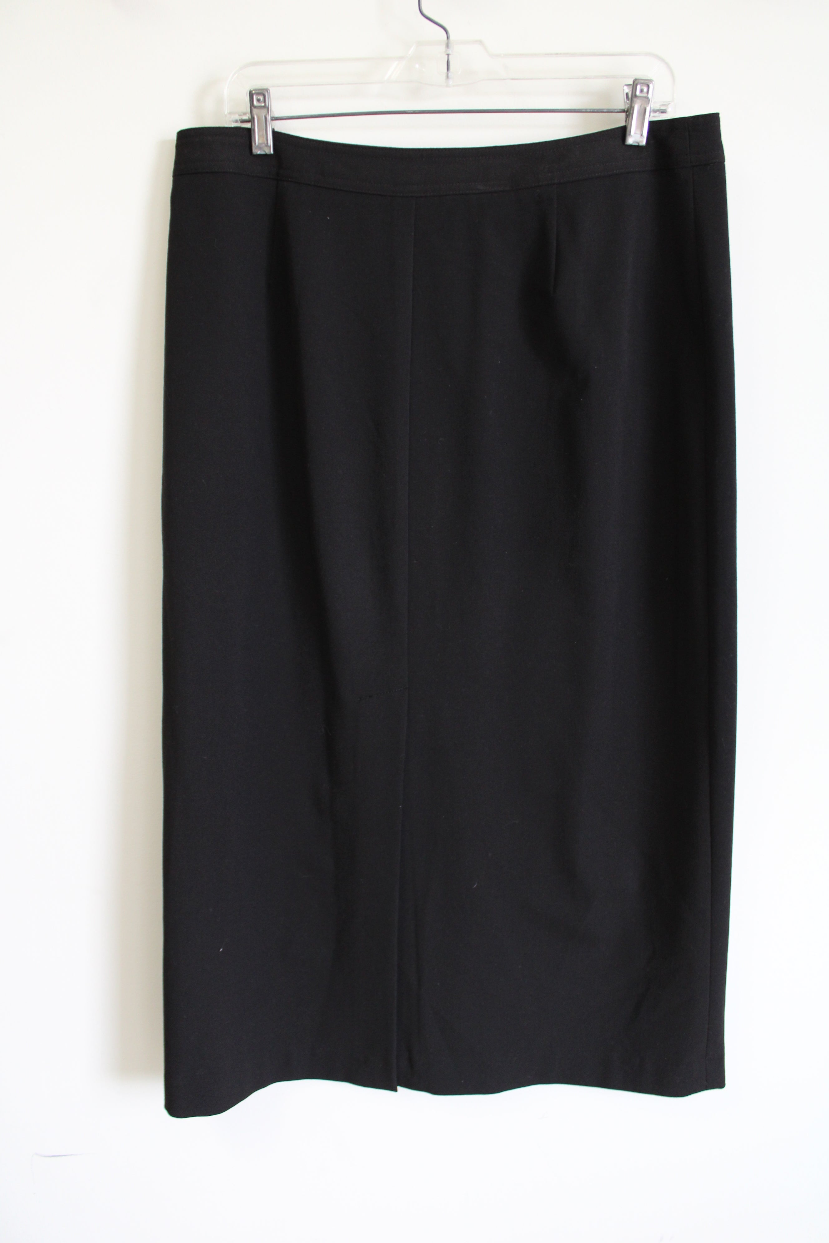 Rafaella Black Zipper Detail Skirt | 14