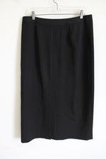 Rafaella Black Zipper Detail Skirt | 14