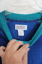 Union Bay Vintage Blue Purple & Green Long Sleeved Shirt | M