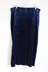 Dark Blue Velvet Skirt | 1X