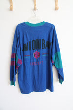 Union Bay Vintage Blue Purple & Green Long Sleeved Shirt | M