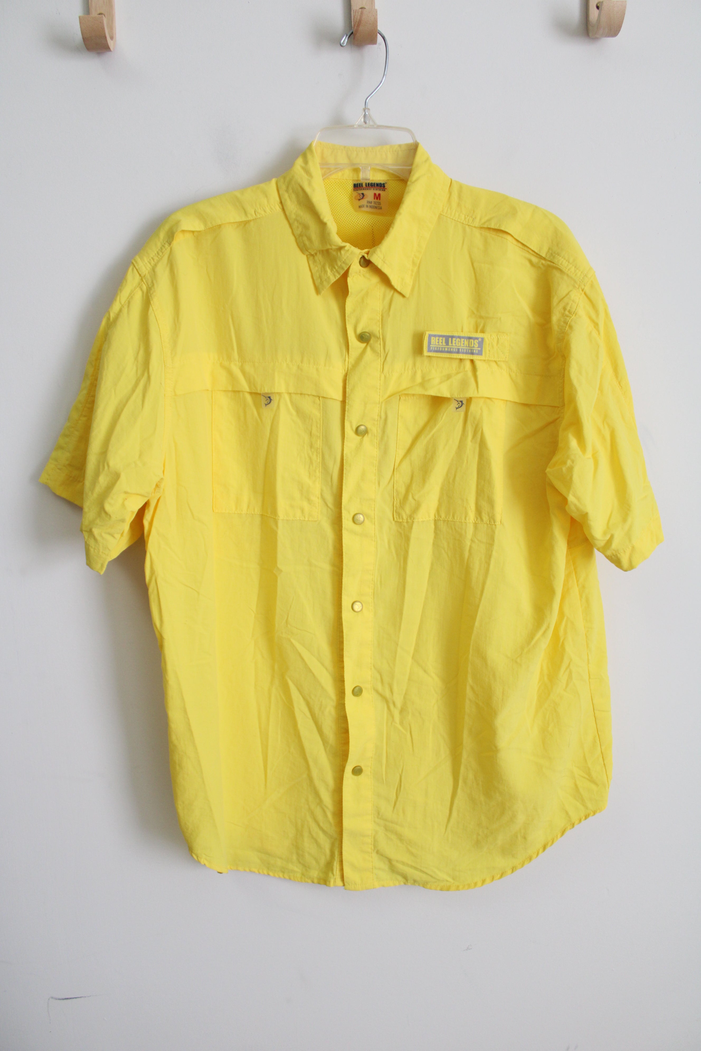 Reel Legends Yellow Fishing Shirt | M