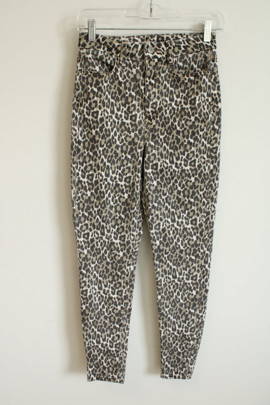 American Eagle Ne(X)t Level Stretch Leopard Print Jeans | 2 Short