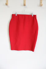 Chocolate U.S.A Red Fitted Skirt | L