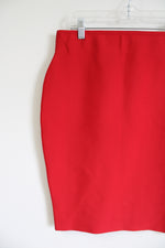 Chocolate U.S.A Red Fitted Skirt | L