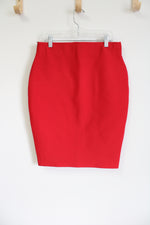 Chocolate U.S.A Red Fitted Skirt | L