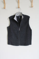 Gap Stretch Gray Fleece Vest | M