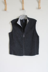 Gap Stretch Gray Fleece Vest | M