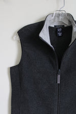 Gap Stretch Gray Fleece Vest | M