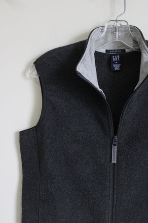 Gap Stretch Gray Fleece Vest | M