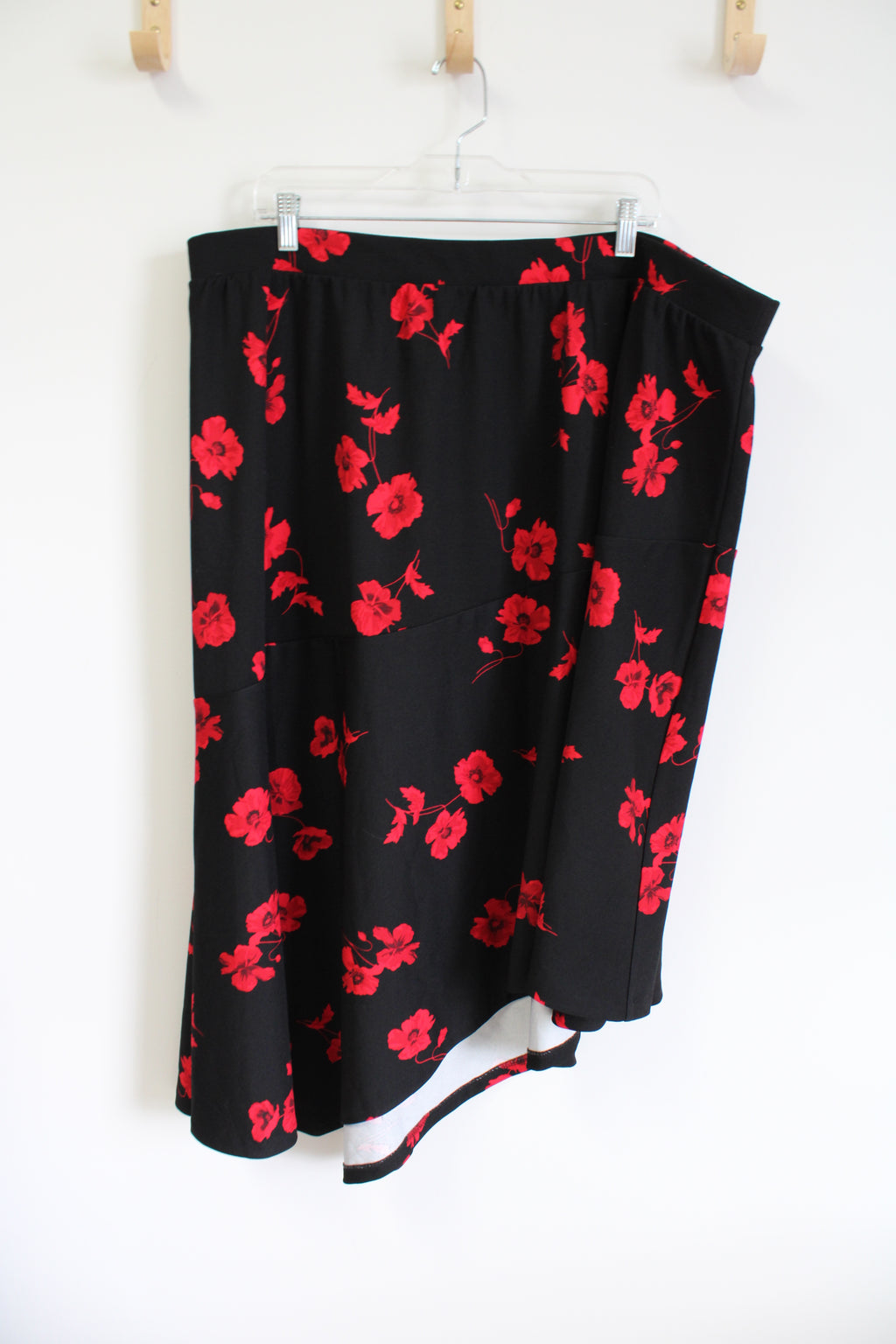 Lane Bryant Black Floral Skirt | 22/24