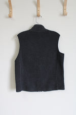 Gap Stretch Gray Fleece Vest | M