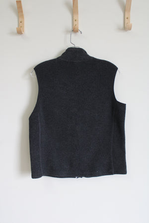 Gap Stretch Gray Fleece Vest | M