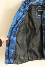 Under Armour Blue Camo Zip Front Layered Vest Jacket | S