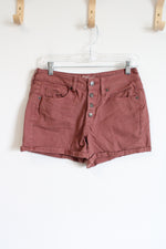 Universal Thread Dusty Pink Mauve High Waisted Denim Short | 4