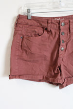 Universal Thread Dusty Pink Mauve High Waisted Denim Short | 4
