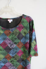 LuLaRoe Colorful Square Patterned Dress | 3XL