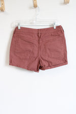 Universal Thread Dusty Pink Mauve High Waisted Denim Short | 4