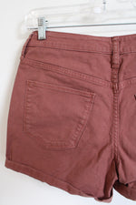Universal Thread Dusty Pink Mauve High Waisted Denim Short | 4