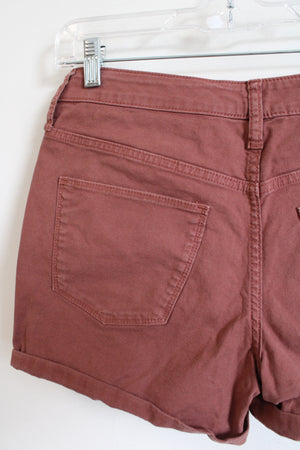 Universal Thread Dusty Pink Mauve High Waisted Denim Short | 4