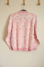 Cabin Creek Vintage Pink & White Sweater | L