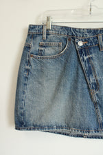 Zara Denim Asymmetrical Skirt | XL