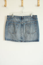 Zara Denim Asymmetrical Skirt | XL