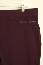 NEW DKNY Jeans Purple Burgundy Skinny Stretch Pants | XL