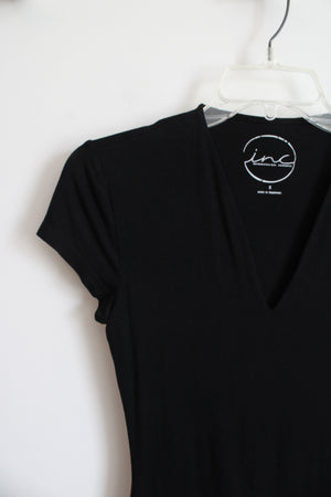 International Concepts Black V-Neck Top | S