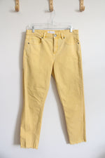 LOFT Pale Yellow Modern Skinny Crop Jeans | 29/8