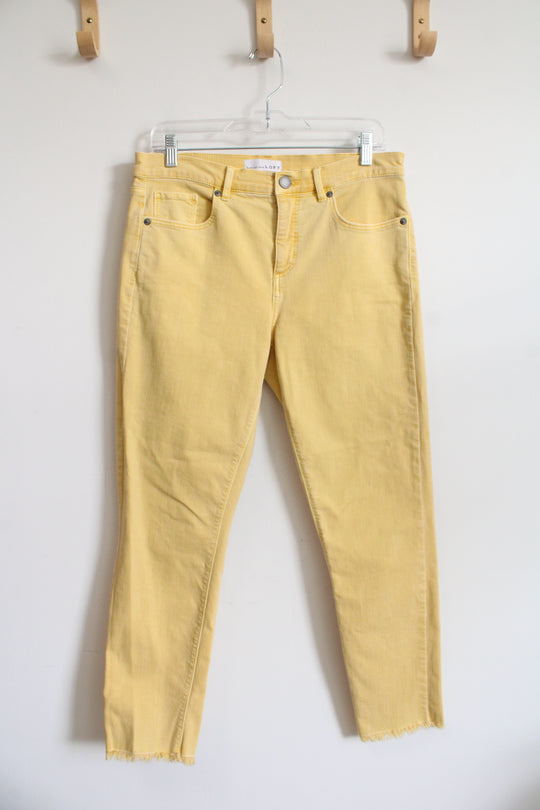 LOFT Pale Yellow Modern Skinny Crop Jeans | 29/8
