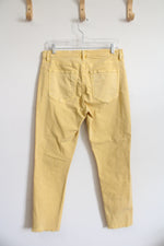 LOFT Pale Yellow Modern Skinny Crop Jeans | 29/8