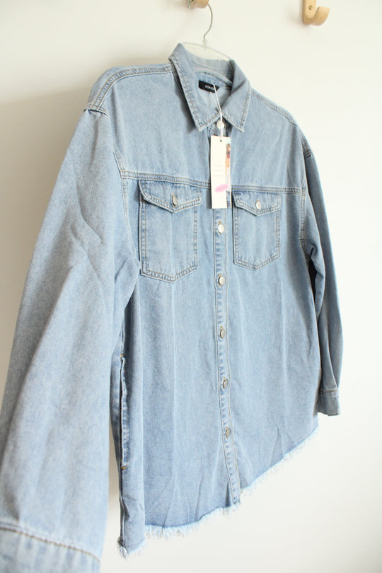 NEW Dokotoo Denim Button Down Shirt | L