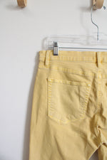 LOFT Pale Yellow Modern Skinny Crop Jeans | 29/8