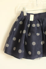 NEW Children's Place Navy Blue and White Polka Dot Tulle Skirt | 4T
