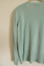 Bianco & Blu Light Blue Italian Cashmere & Wool Blend Sweater | L