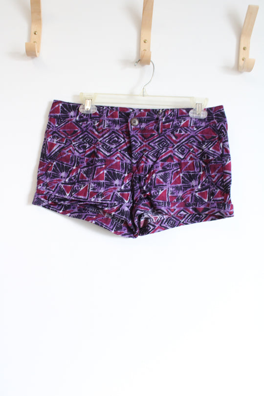 I Love H81 Purple Linen Shorts | 28