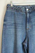 OAt New York Braided Waist Wide Leg Jeans | 8/29