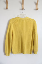 Old Navy Yellow Button Down Cardigan | S