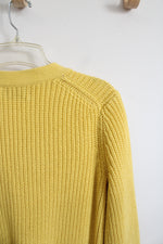 Old Navy Yellow Button Down Cardigan | S
