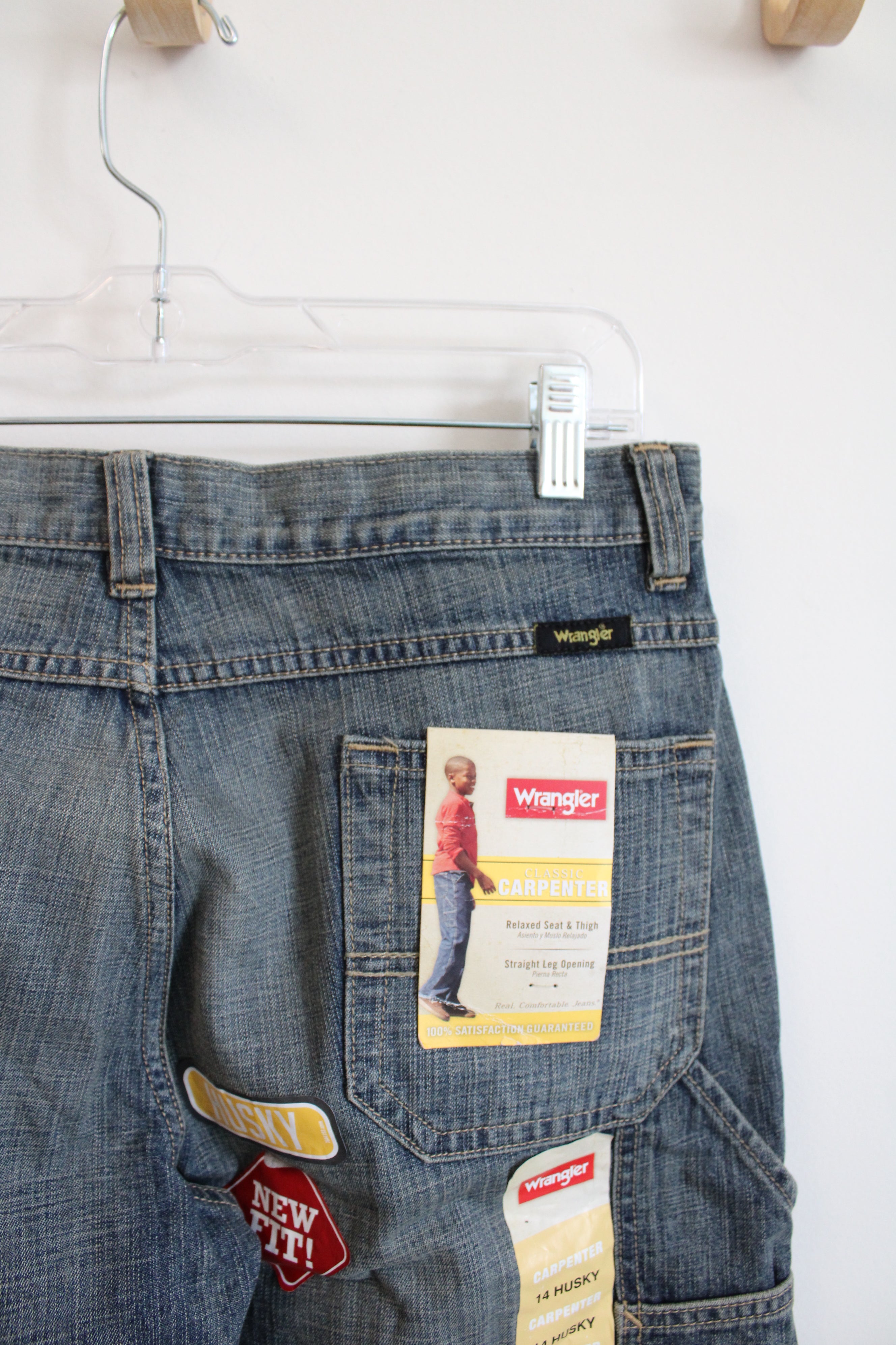 NEW Wrangler Classic Carpenter Jeans | Youth 14 Husky