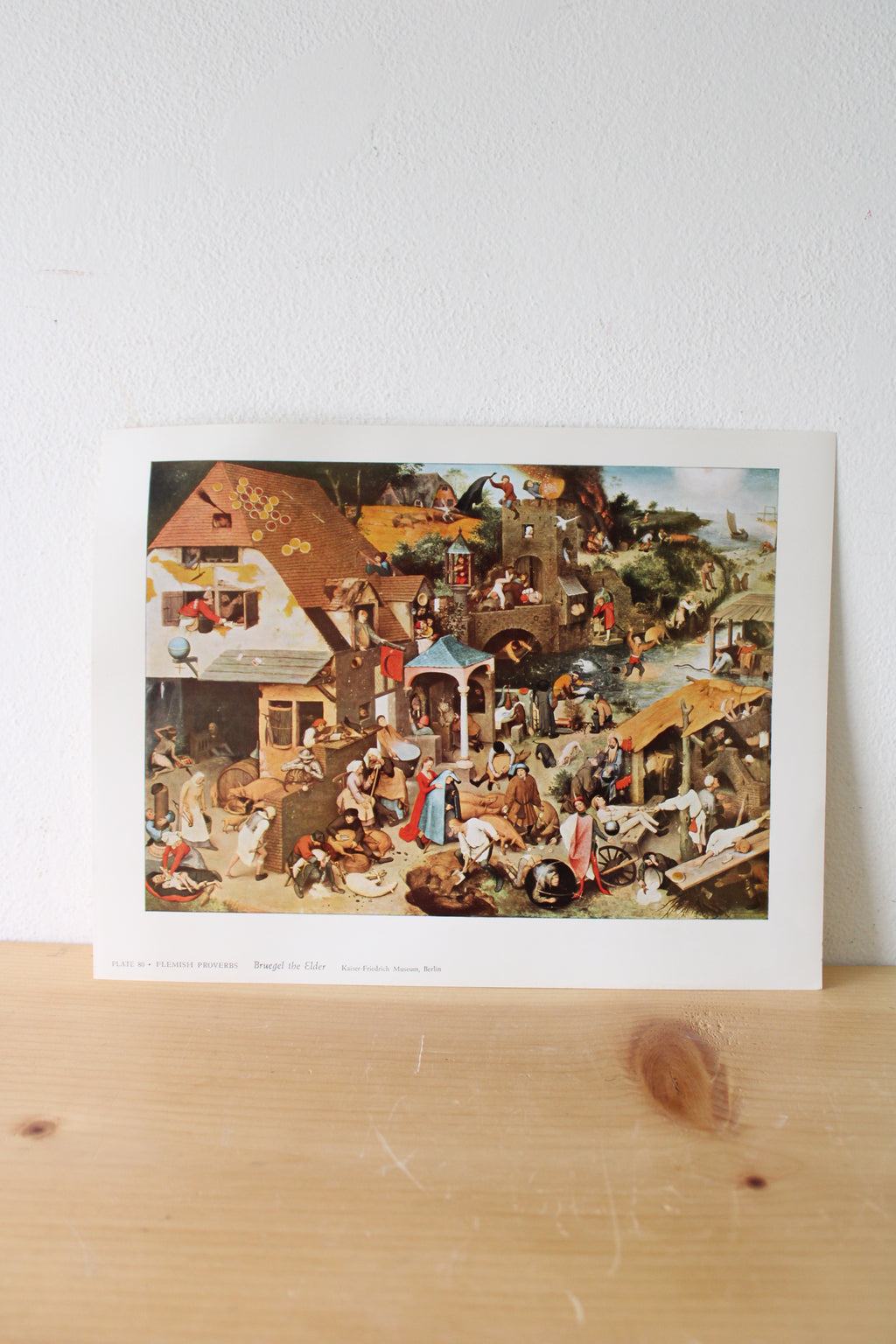 Flemish Proverbs Bruegel the Elder Kaiser-Fredrich Museum, Berlin Print