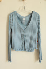 NEW SO Baby Blue Rib Knit Cardigan and Tank Top | 7