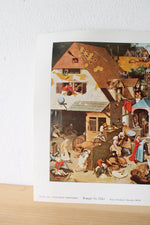 Flemish Proverbs Bruegel the Elder Kaiser-Fredrich Museum, Berlin Print